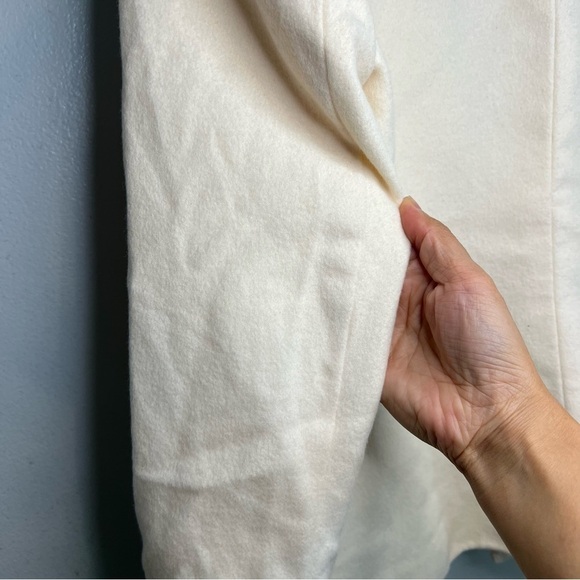 Anne Klein Women's Wool Angora Open Front Blazer Ivory Petite Size 2 Fall Casual - Picture 9 of 13